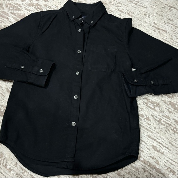 BLACK BUTTON DOWN SHIRT. 👔 M(7/8) - Picture 2 of 9